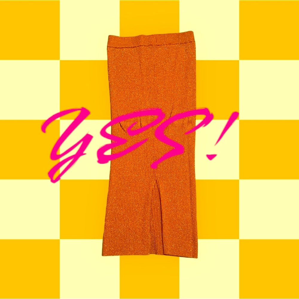 MID - Skirt - Tofee GOLD Metalic